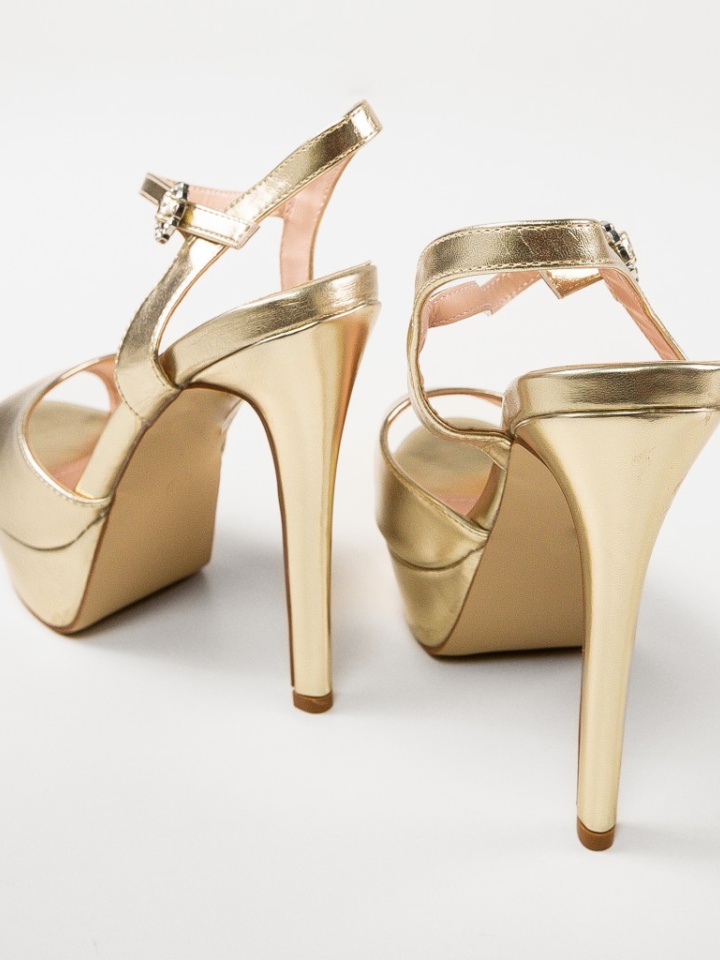 Sandale cu toc Moctez Negre