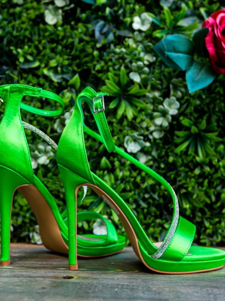 Sandale cu toc Sarai Verzi