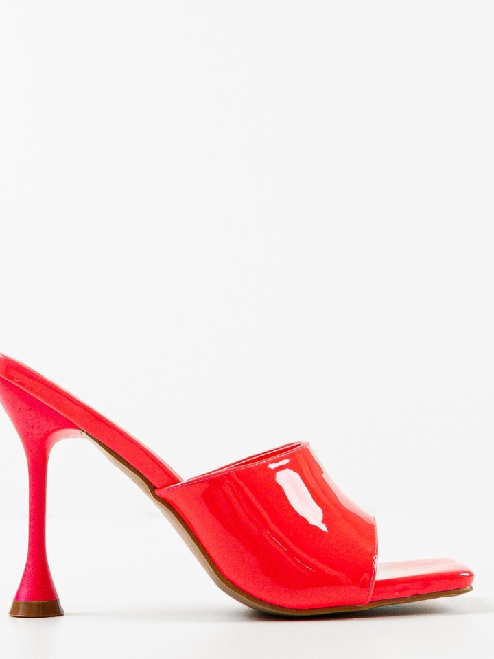 Saboti cu toc Rachel Portocalii