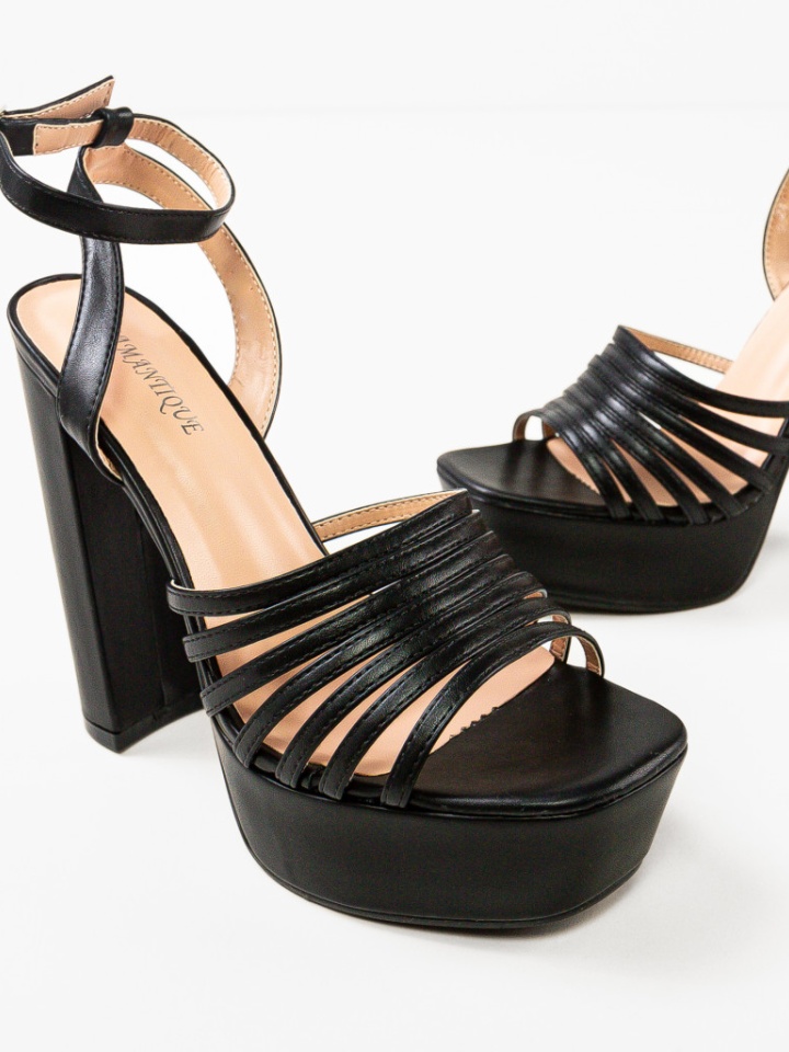 Sandale cu toc Gayatri Bej