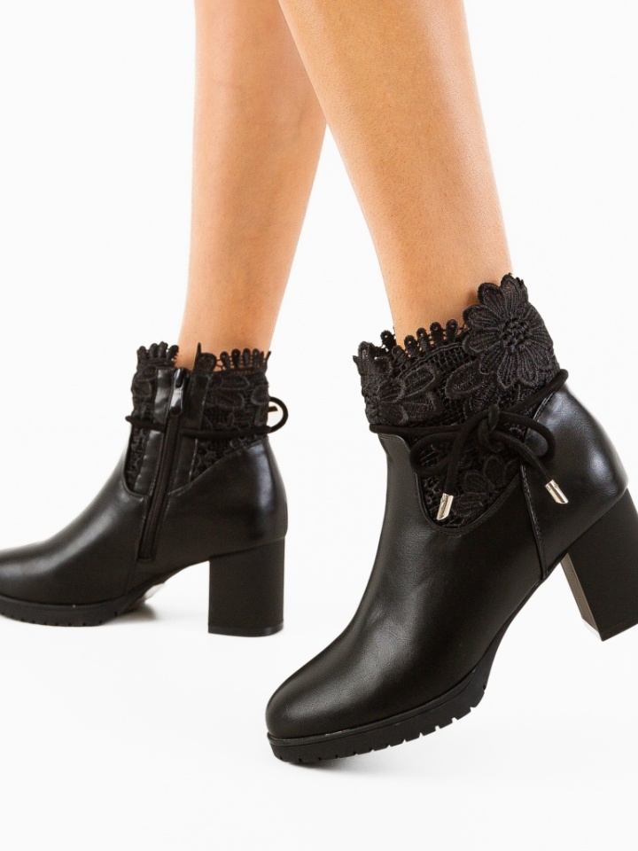 Botine dama Nelnel Negre 2