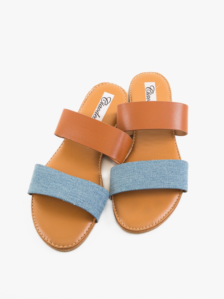 Papuci dama Leena Albastri