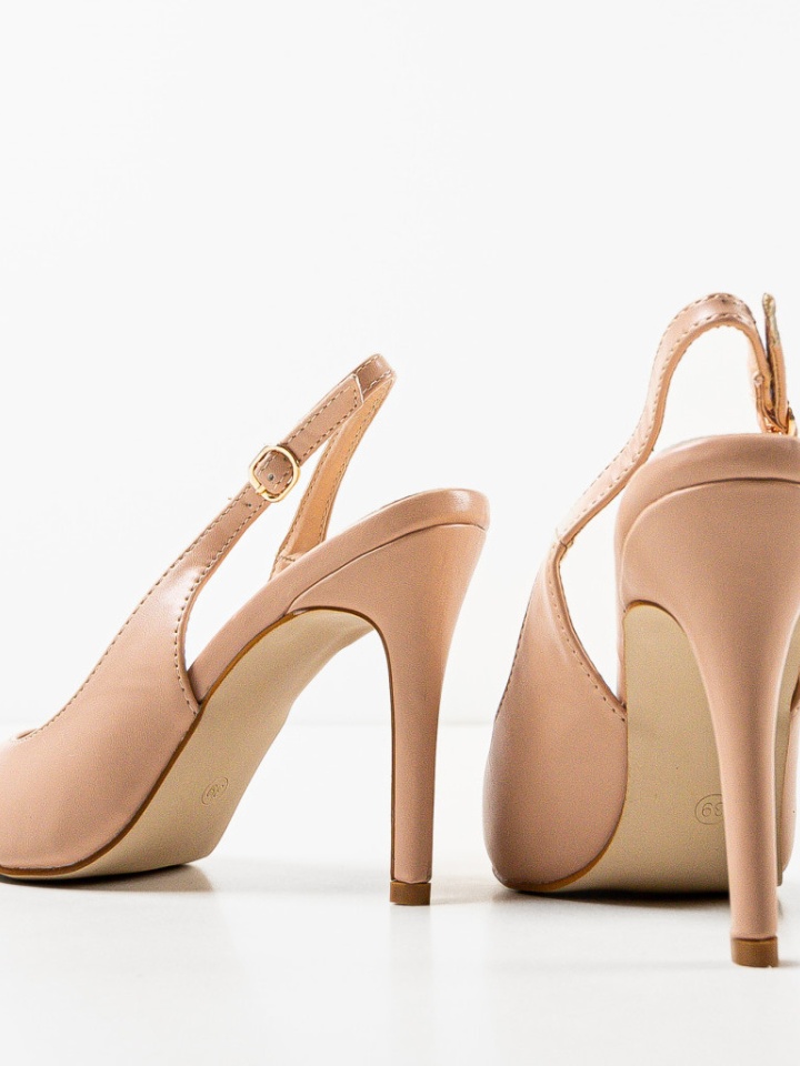 Pantofi cu toc Amani Bej