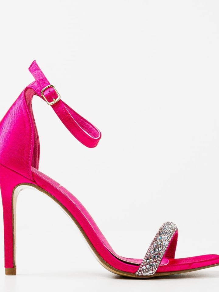 Sandale cu toc Eteset Roz
