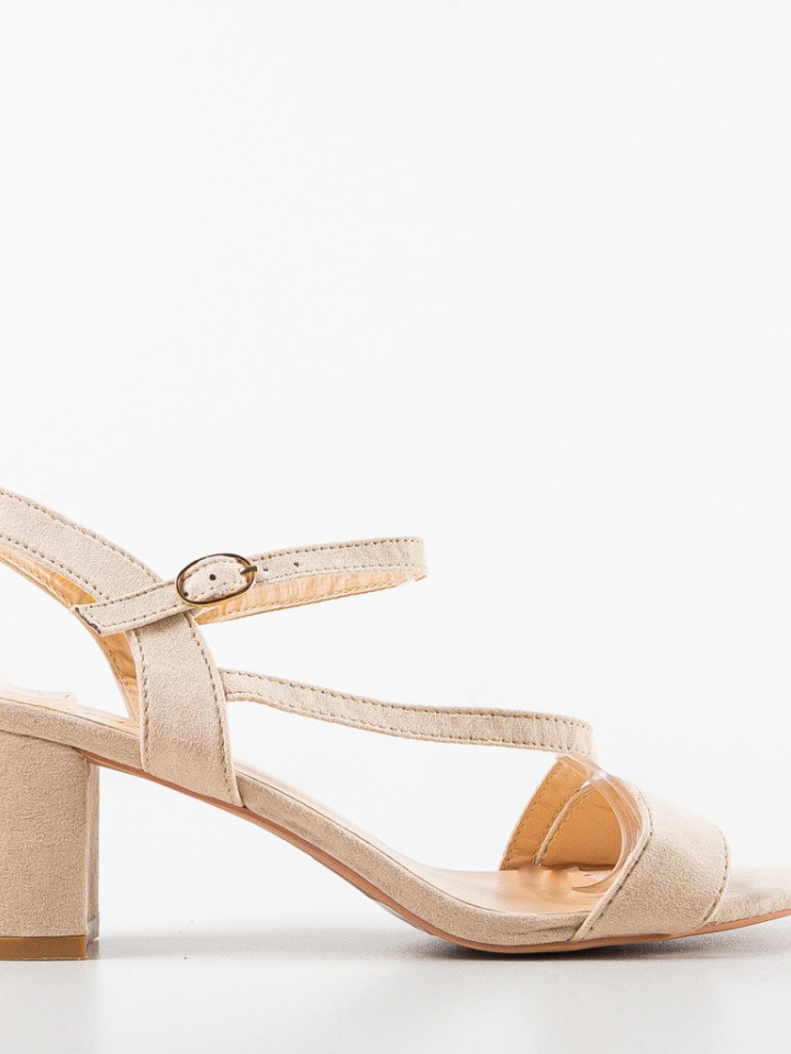 Sandale cu toc Arlon Bej