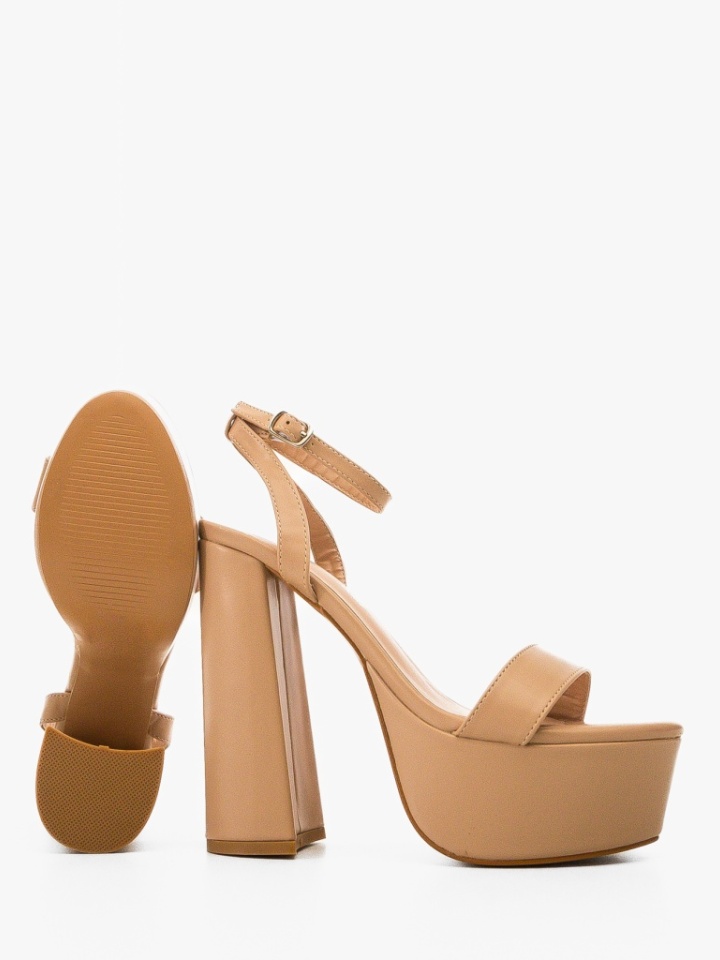 Sandale cu toc Moreno Argintii