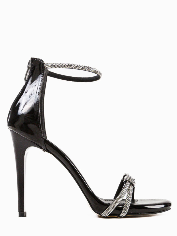 Sandale cu toc Myxan Negru