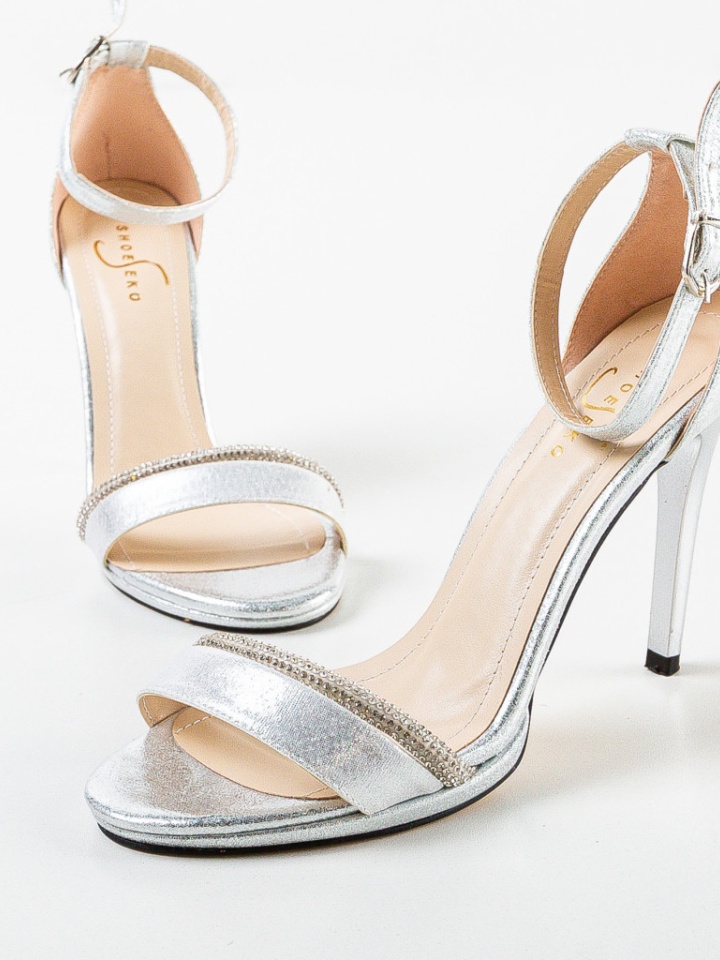 Sandale cu toc Crimson Negre