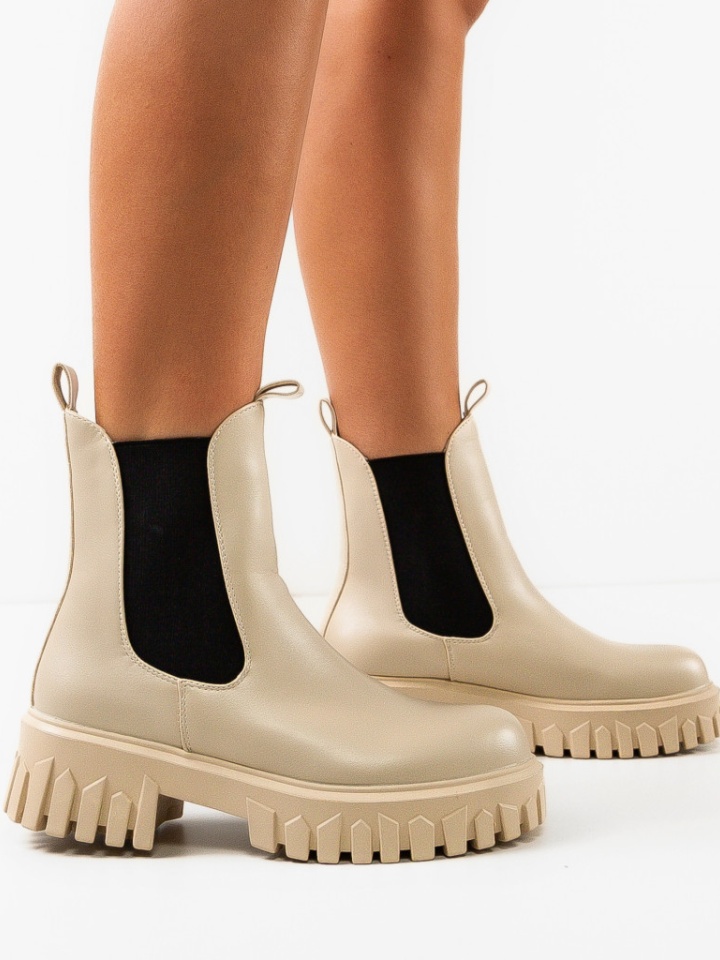 Ghete dama Poppy Albe