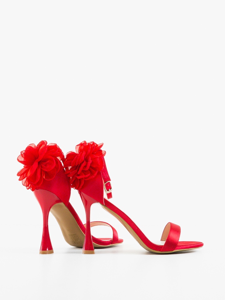 Sandale cu toc Kadit Bej