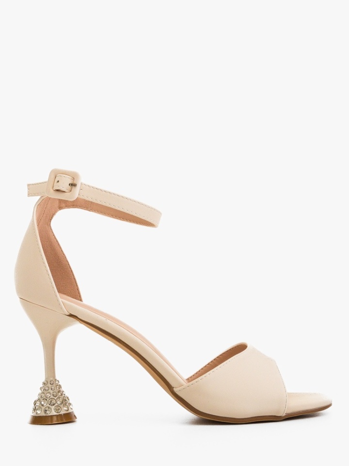 Sandale cu toc Merkato Negre