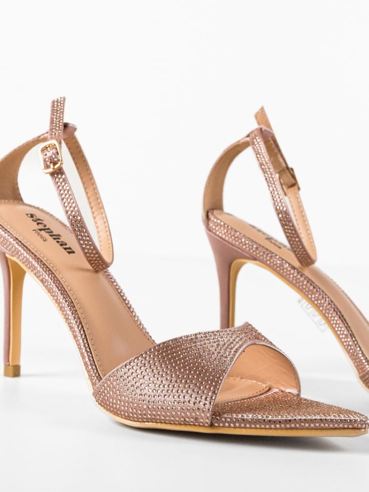 Sandale cu toc Kama Aurii