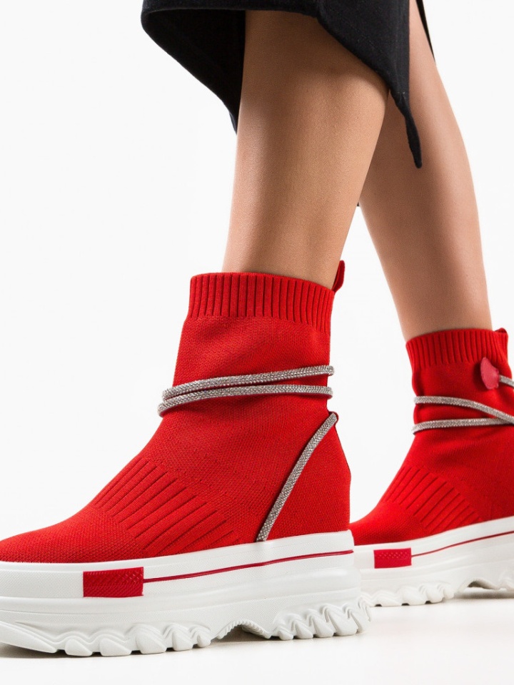 Sneakers dama Noatre Rosii