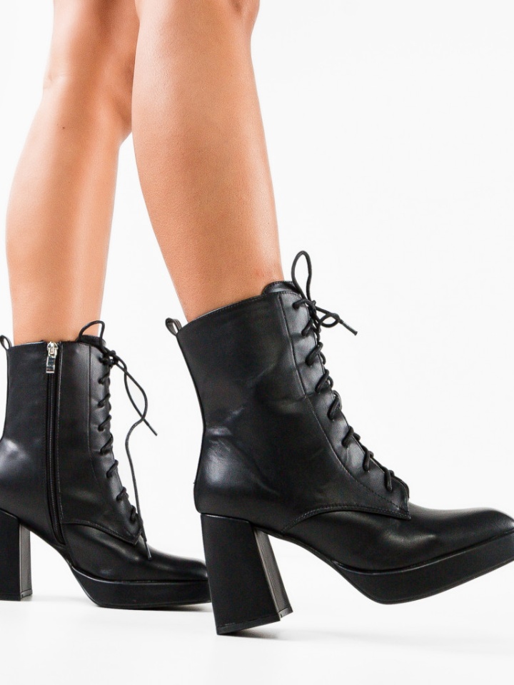 Botine dama Lera Negre