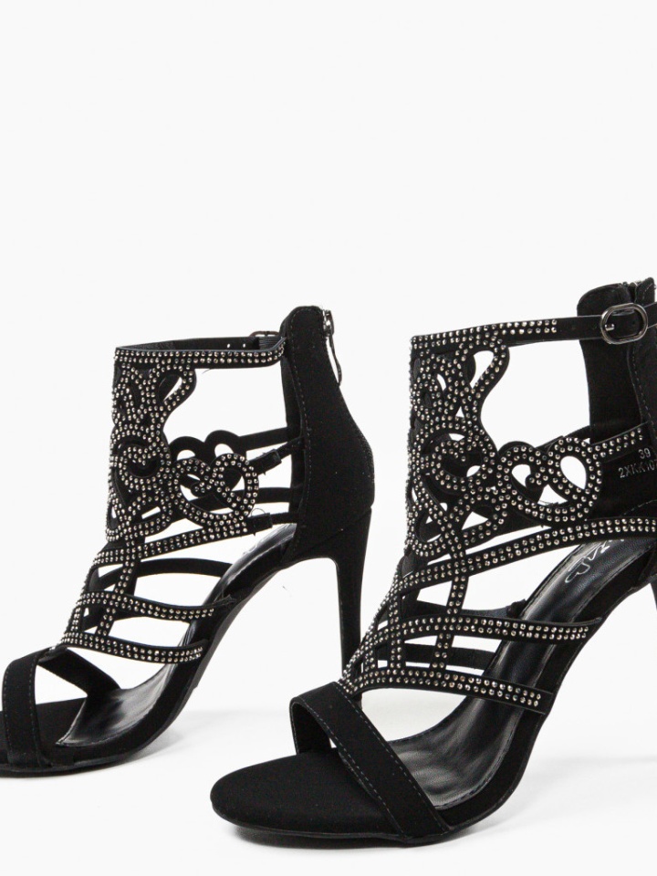 Sandale cu toc Rocky Negre 2