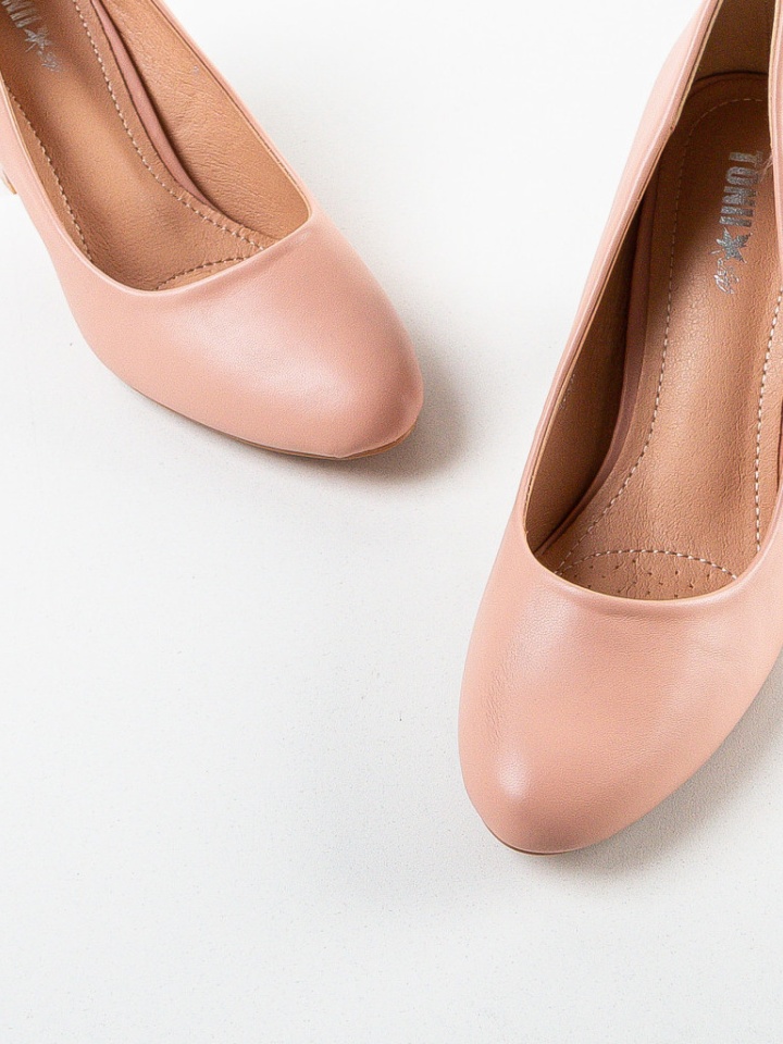 Pantofi cu toc Oliva Roz