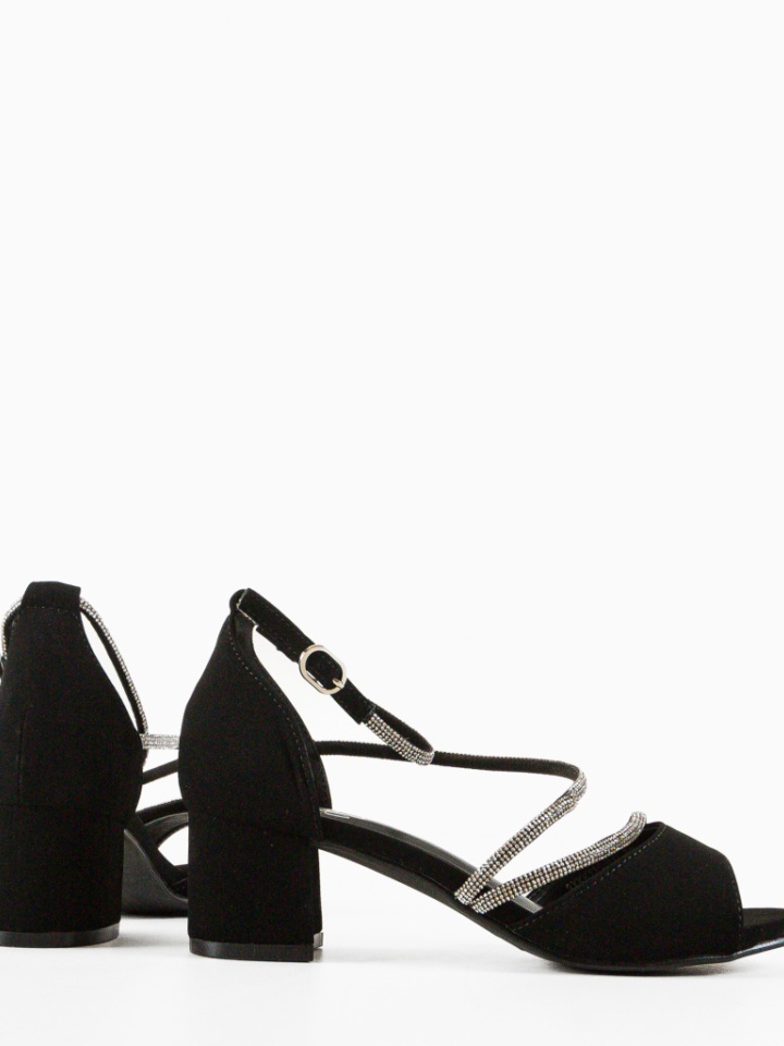 Sandale cu toc Graves Negre