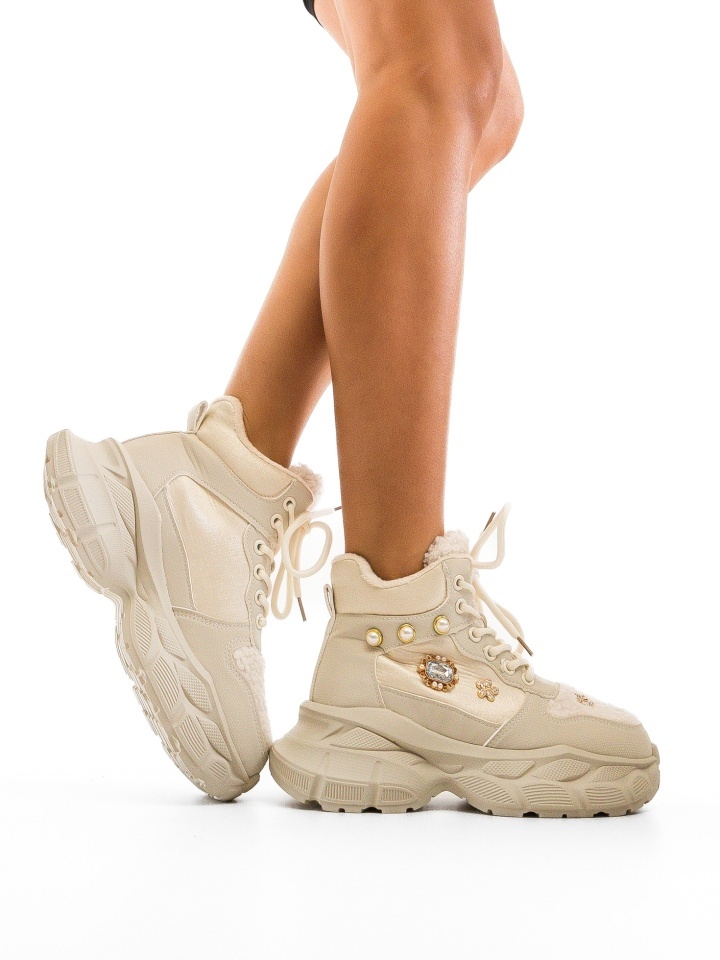 Sneakers dama Erbazy Bej