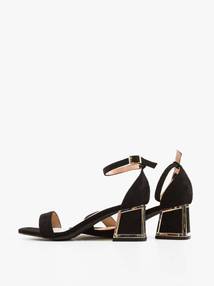 Sandale cu toc Bryan Portocalii