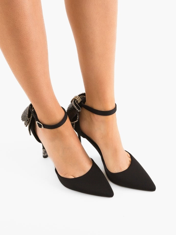 Pantofi cu toc Ozkale Argintii