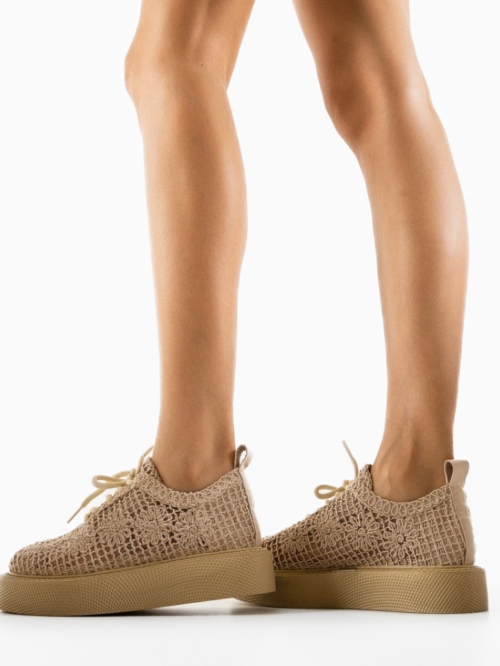 Pantofi Casual Ystory Bej 2
