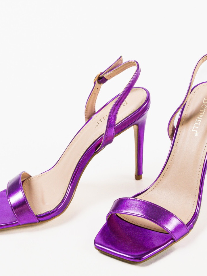 Sandale cu toc Ynyman Albe