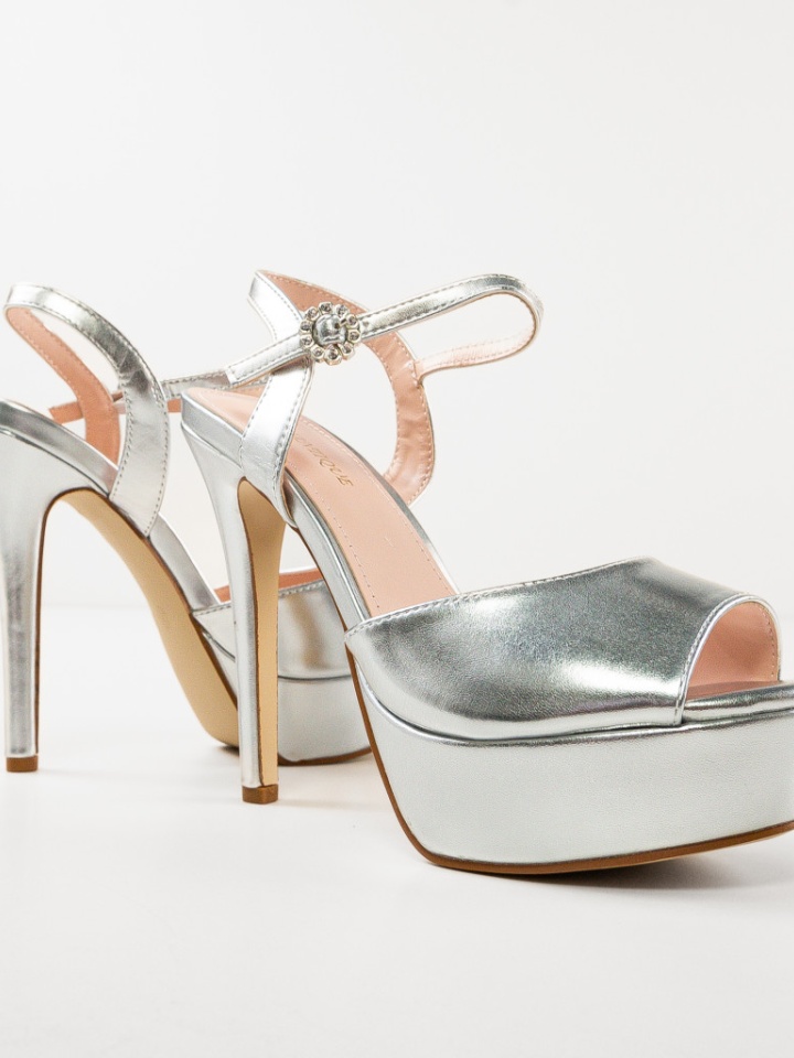 Sandale cu toc Moctez Negre