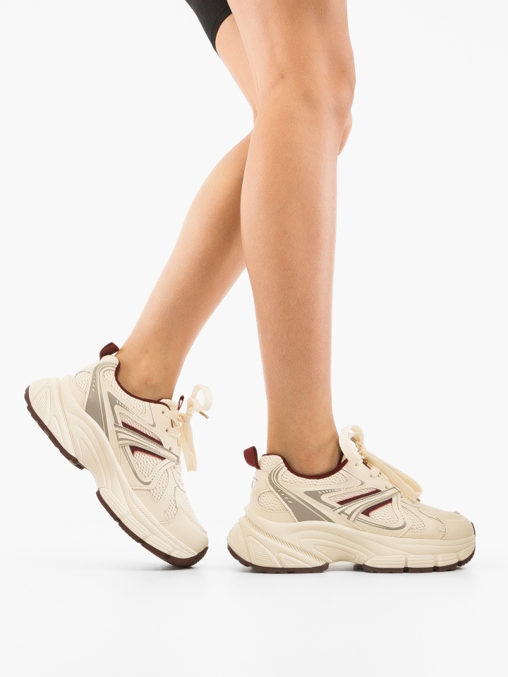 Sneakers dama Liisa Bej 2