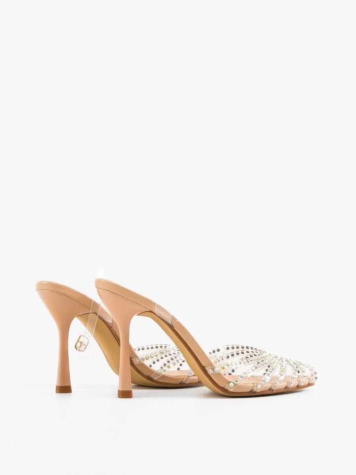 Pantofi cu toc Myndre Argintii