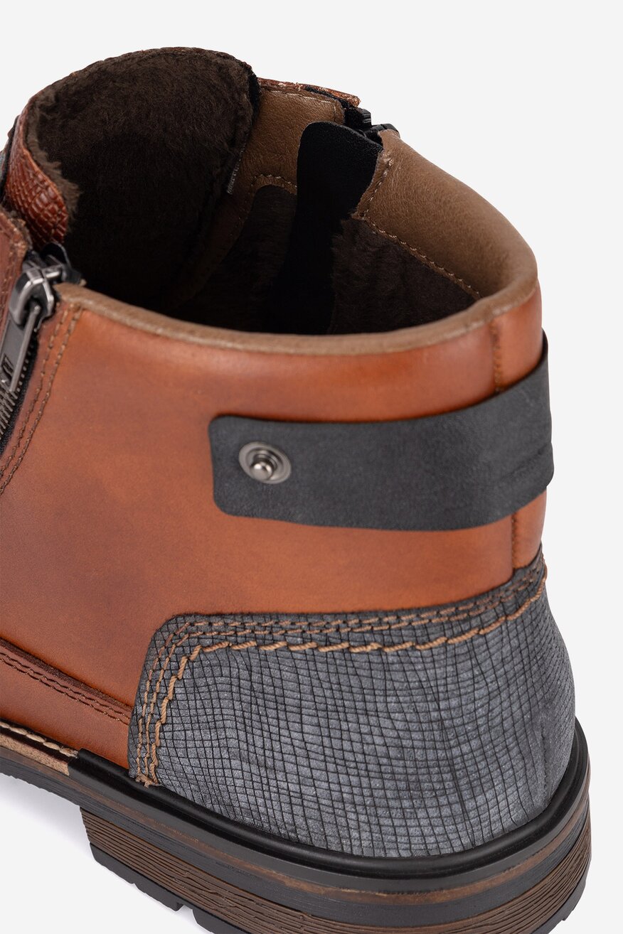 Trzewiki skórzane ocieplane