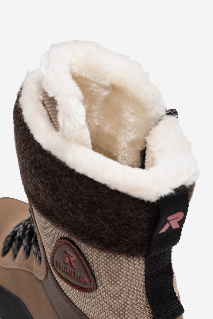 Trzewiki skórzane ocieplane