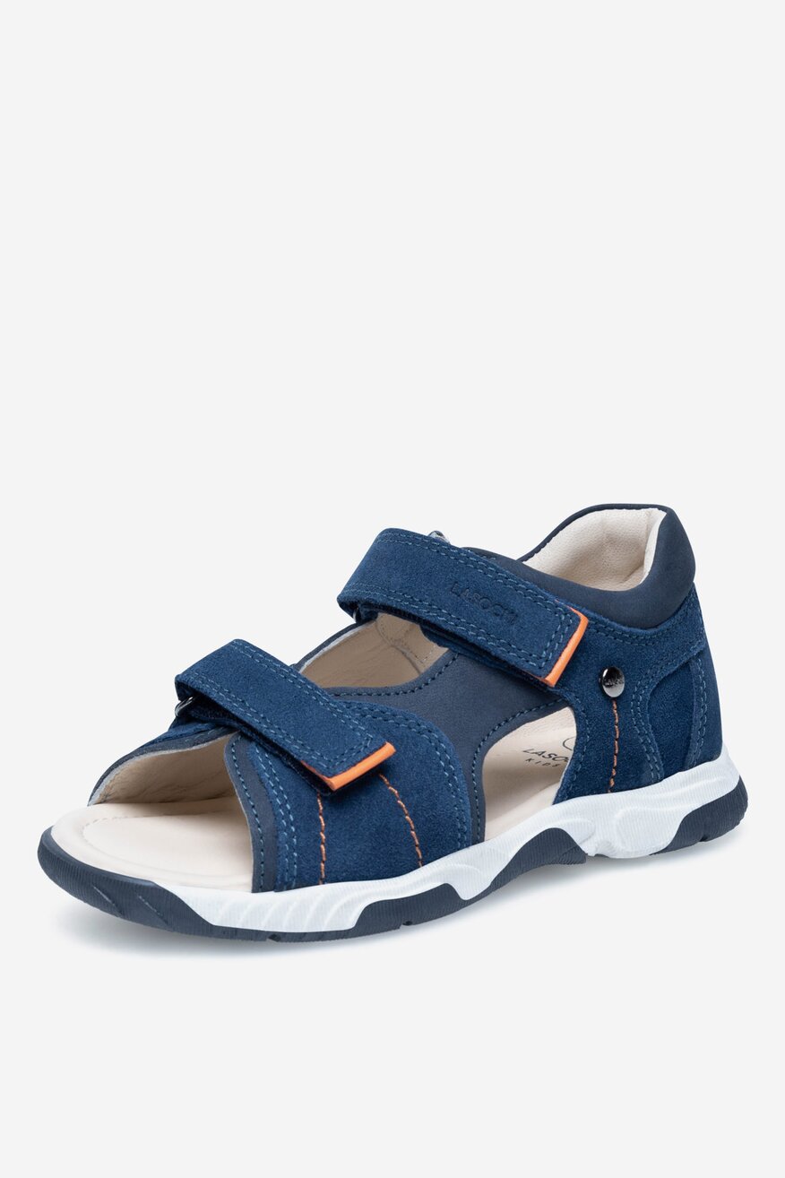 Sandały skórzane na rzepy