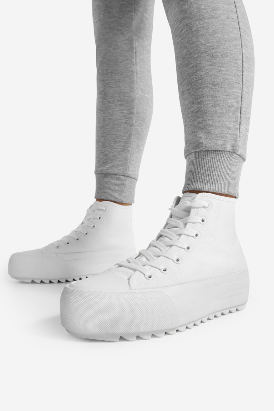 Trampki wysokie na platformie