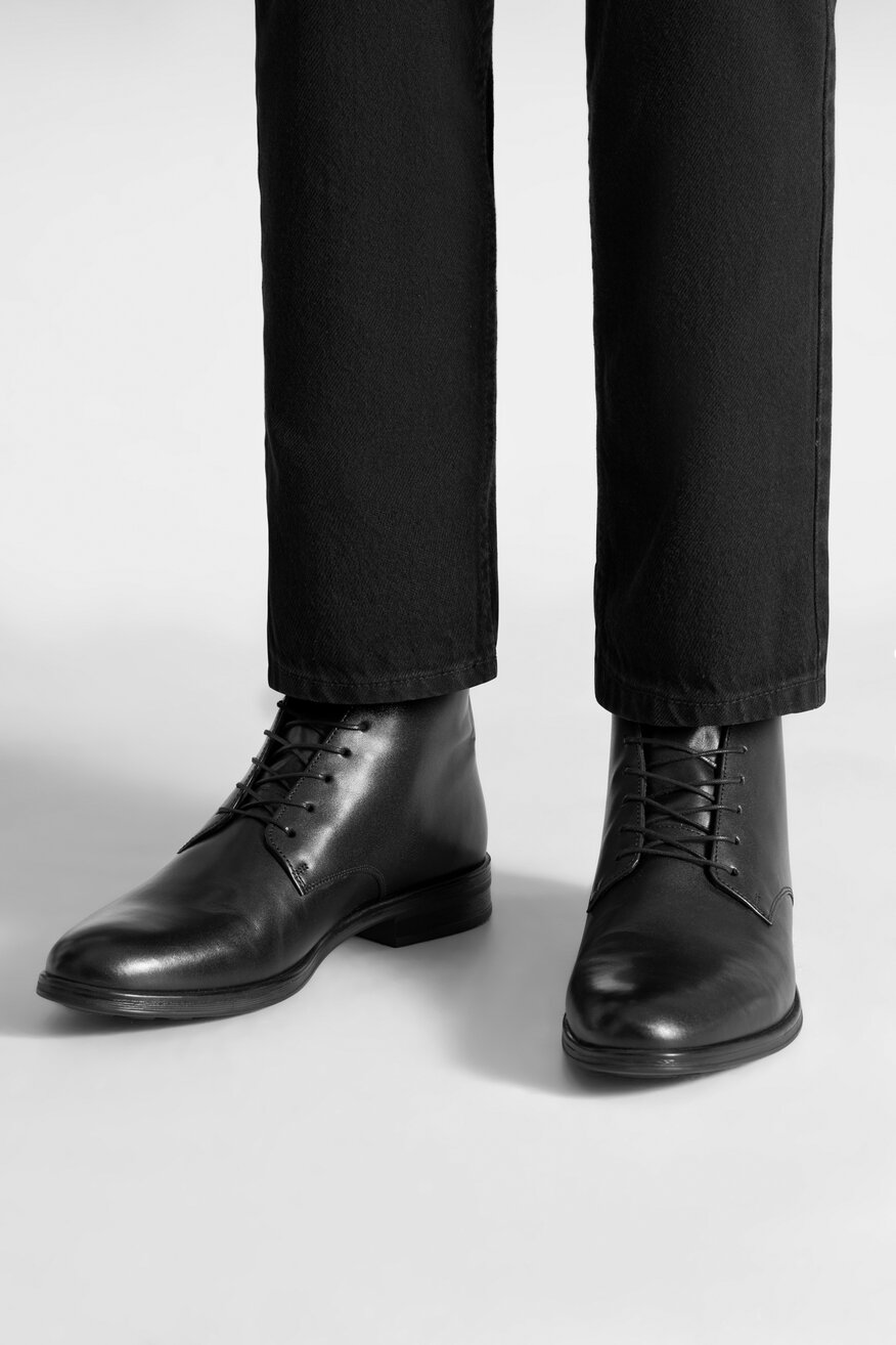 Lasocki - Trzewiki skórzane ocieplane