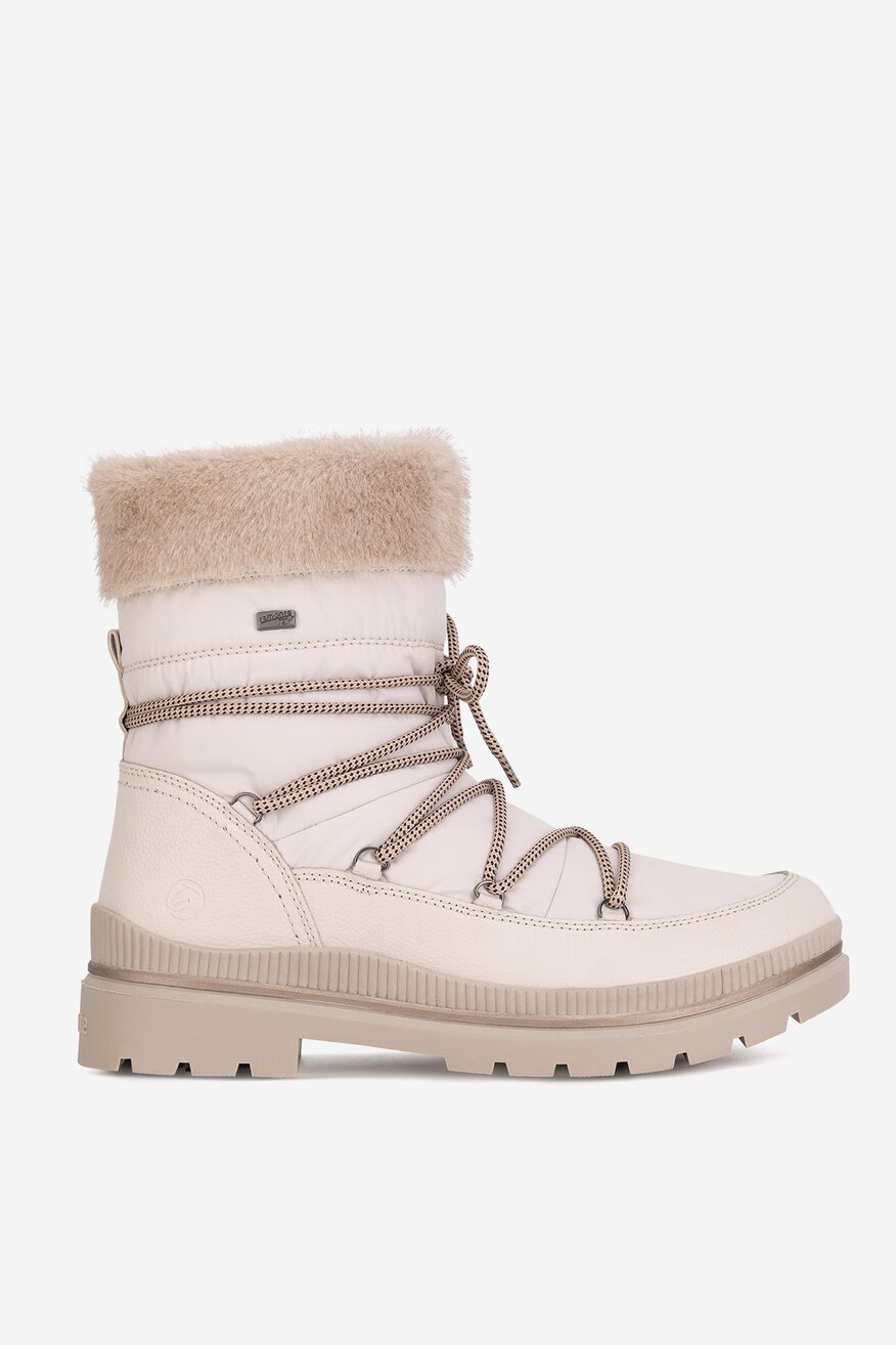 Śniegowce skórzane ocieplane