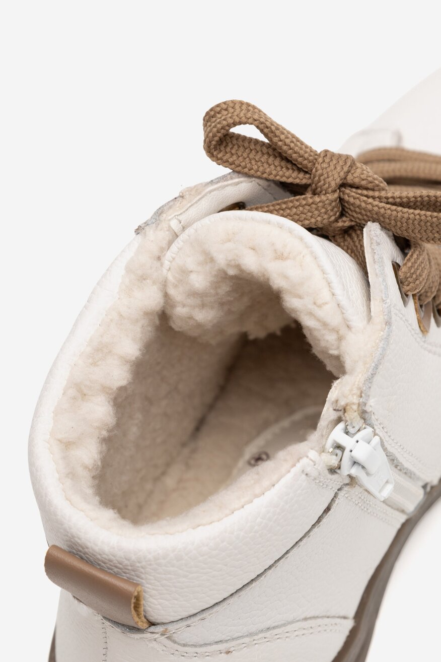 Trzewiki skórzane ocieplane