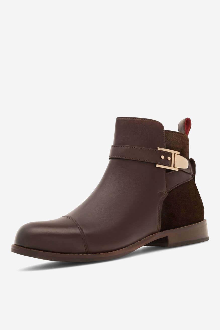 Botki skórzane ocieplane