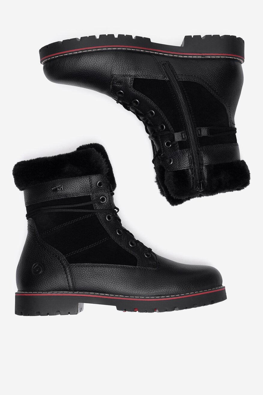 Trzewiki skórzane ocieplane