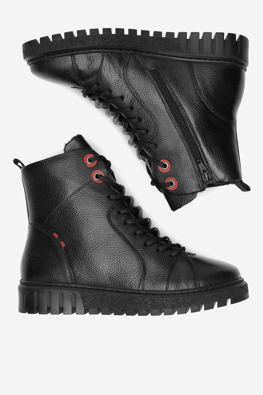 Trzewiki skórzane ocieplane