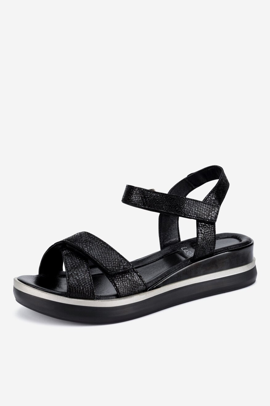 Sandały skórzane na rzepy