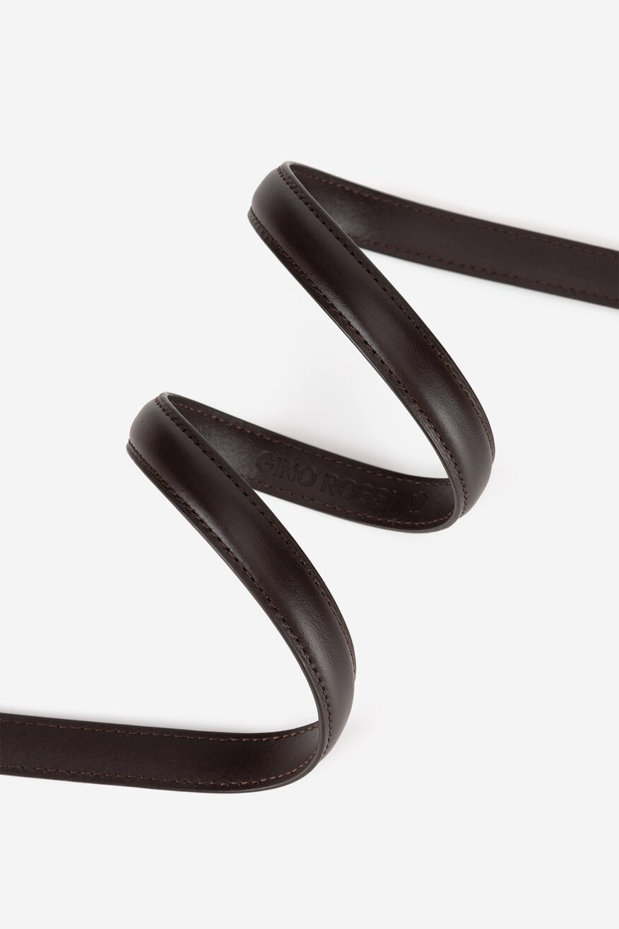 Pasek damski skórzany