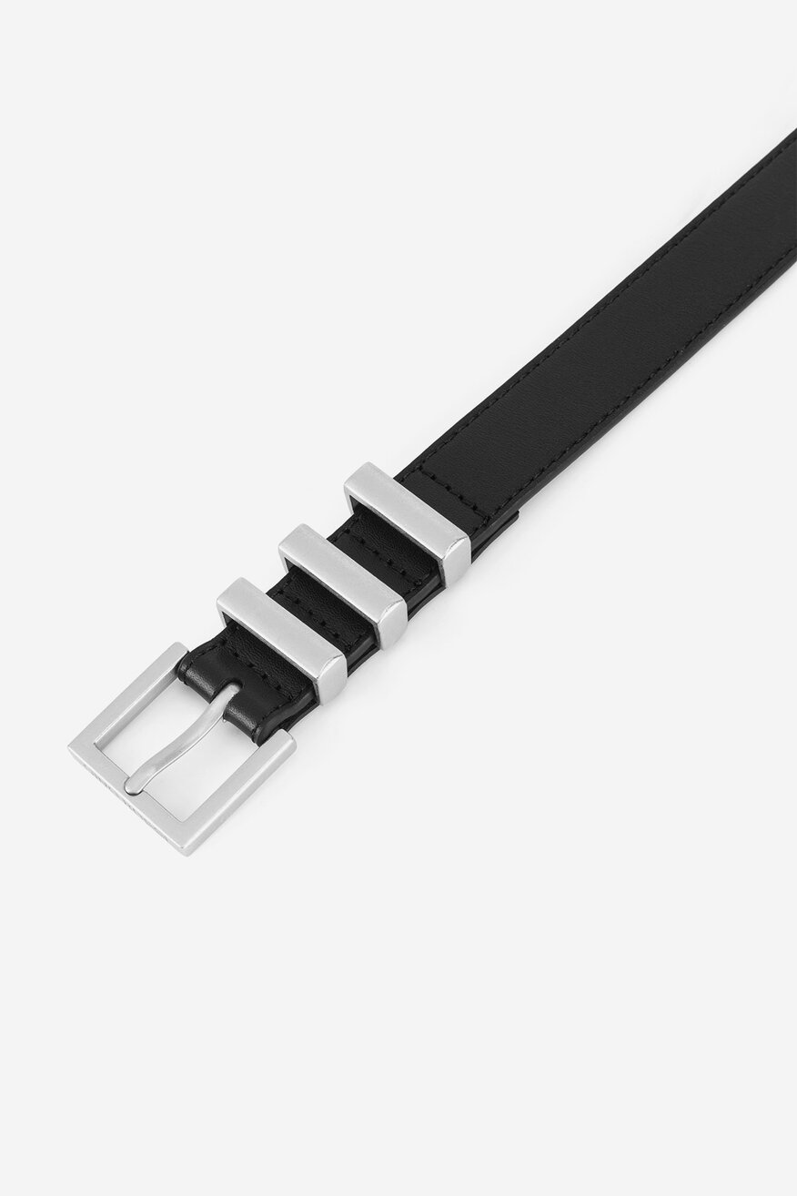 Pasek damski skórzany