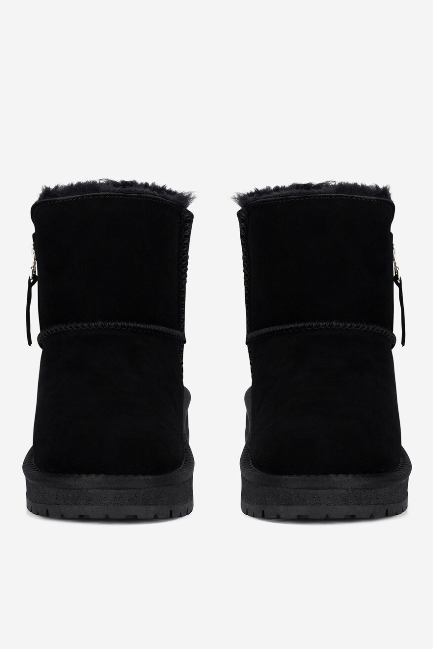 Botki skórzane ocieplane