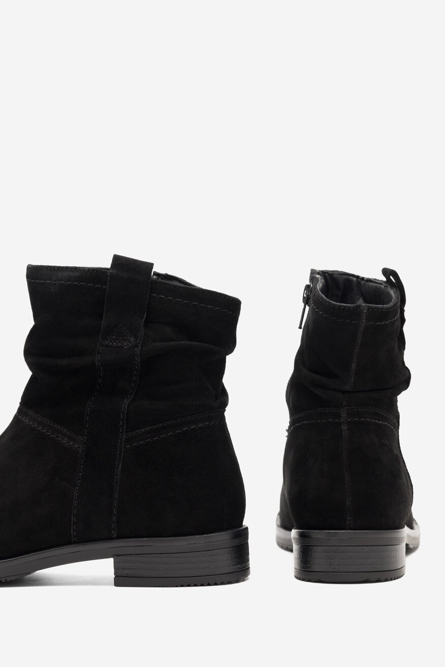 Botki skórzane ocieplane