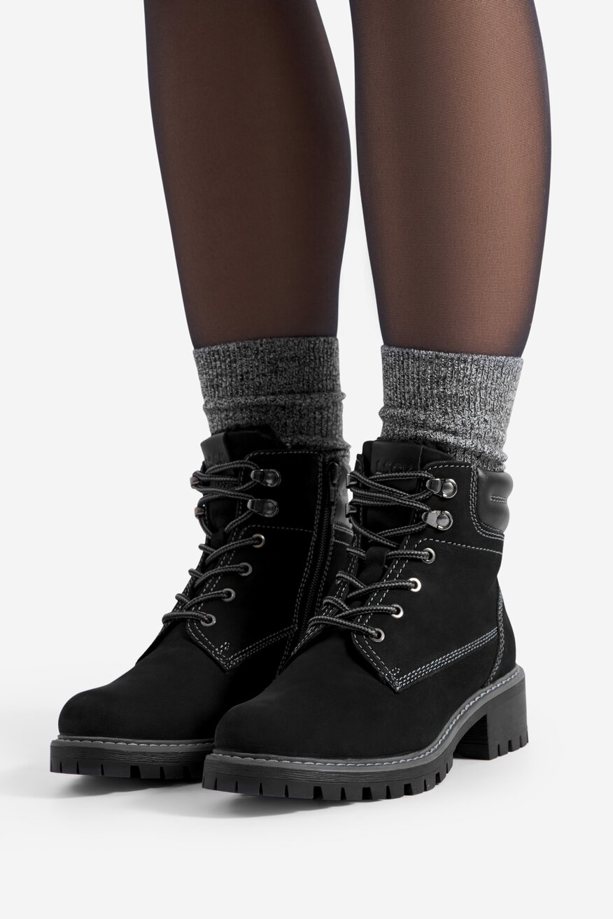 Trzewiki skórzane ocieplane