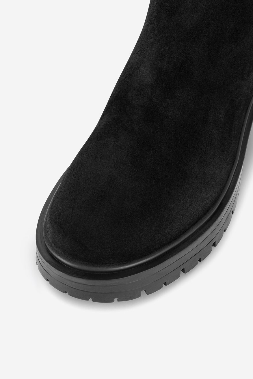 Botki skórzane ocieplane