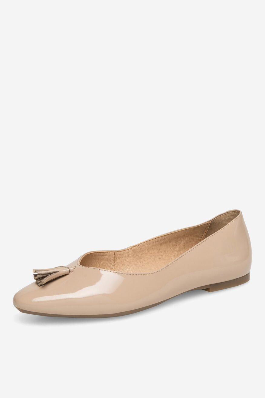 Baleriny skórzane