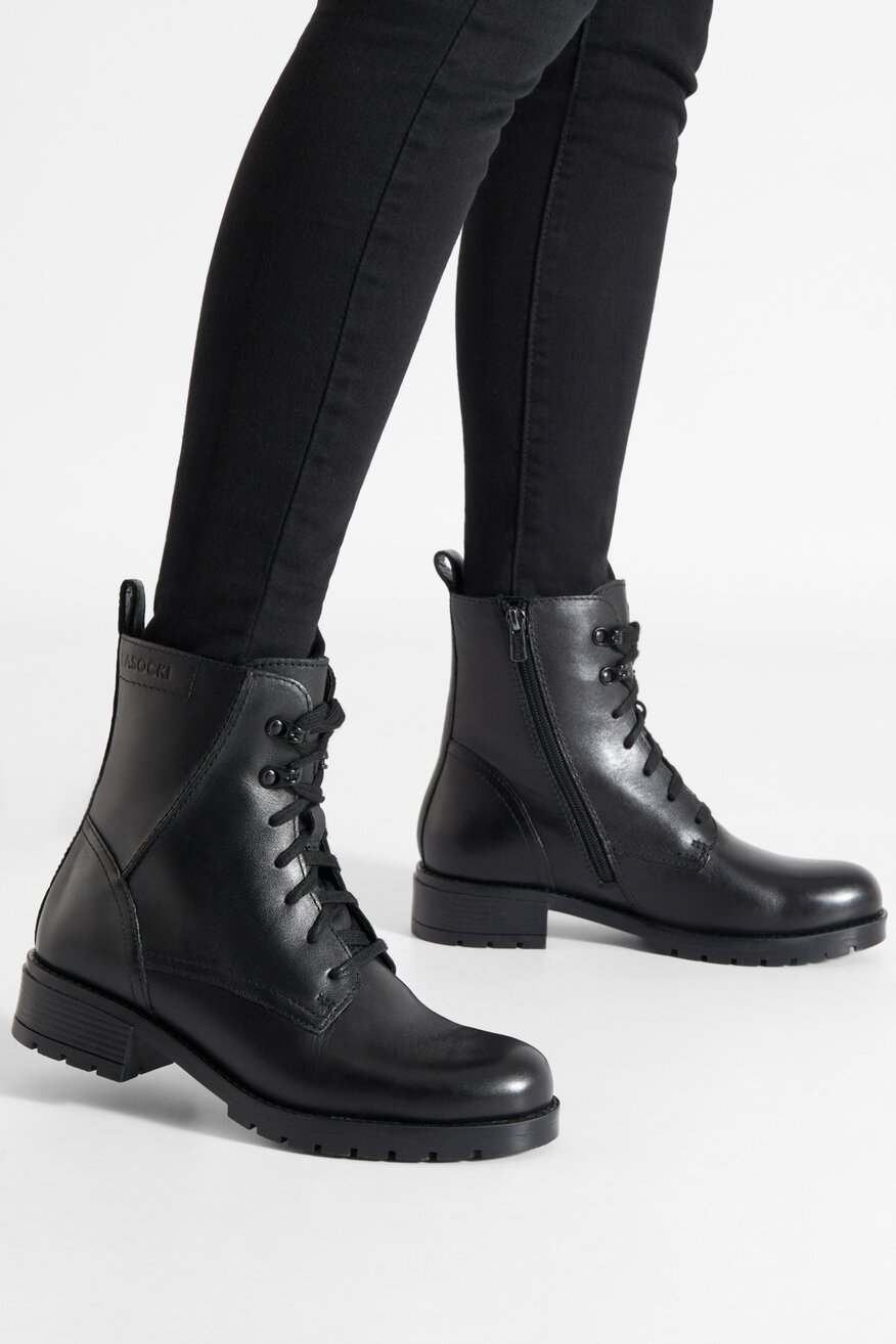 Trzewiki skórzane ocieplane