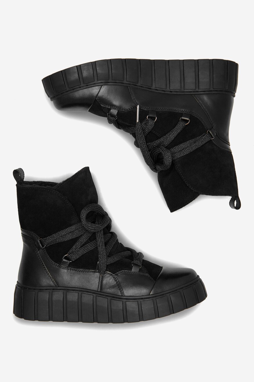 Trzewiki skórzane ocieplane