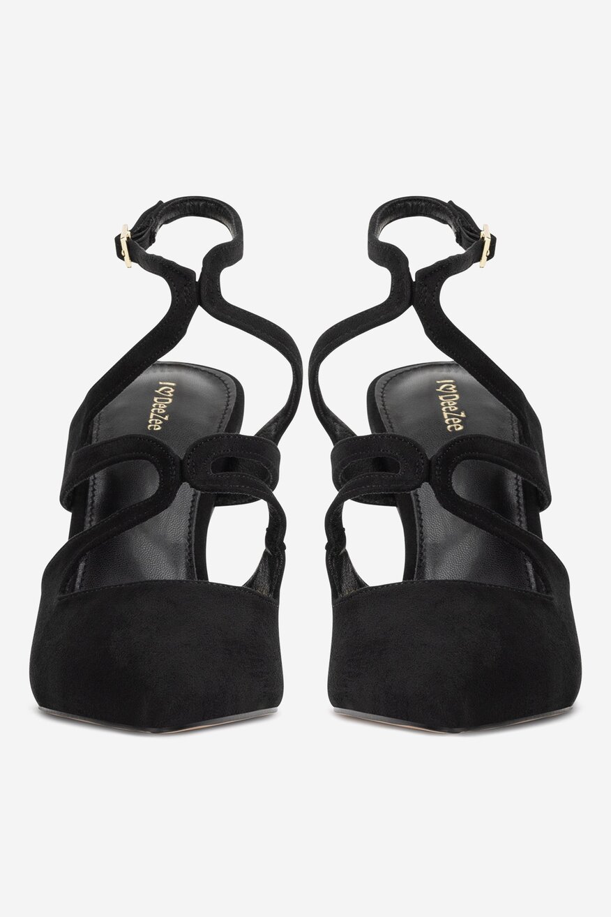 Szpilki z odkrytą piętą